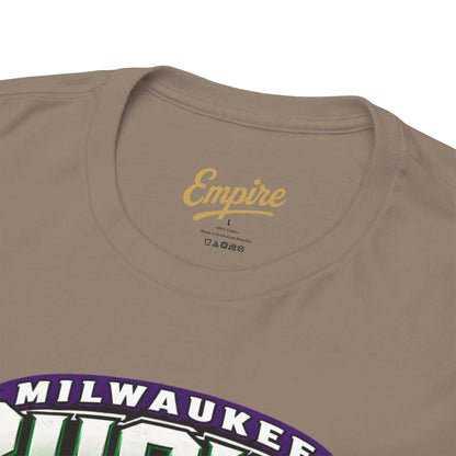 Milwaukee Bucks Retro Player Cartoon Tee — 'Ray Allen' Basketball Graphic T-Shirt