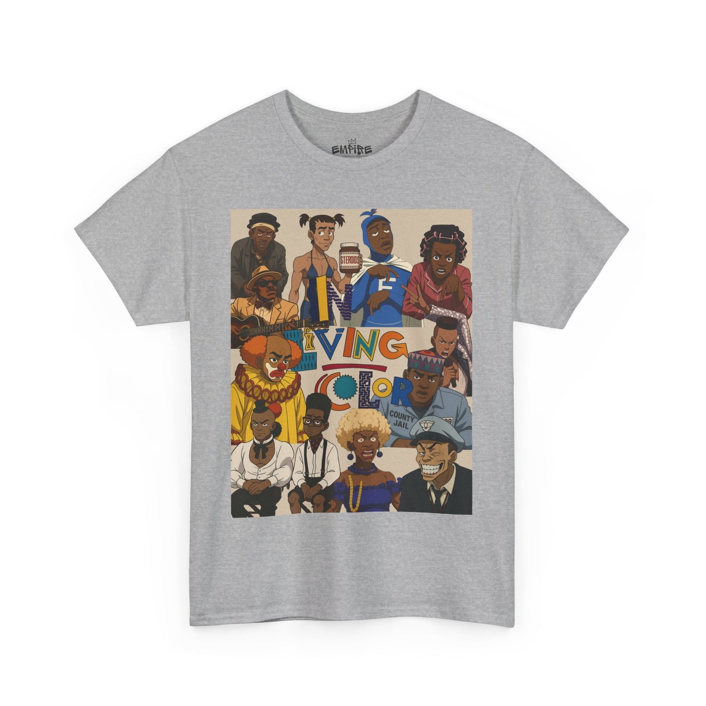 "In Living Color" Vibrant Graphic Tee for Retro 90s