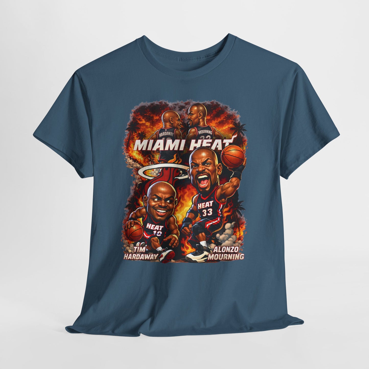 Miami Heat Retro Players Graphic Tee — Vintage Basketball Fan Shirt