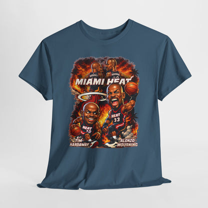 Miami Heat Retro Players Graphic Tee — Vintage Basketball Fan Shirt