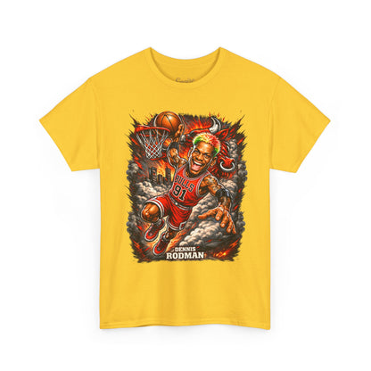 Dennis Rodman 91 Basketball T-Shirt — Vintage Chicago Bulls Jersey Tee