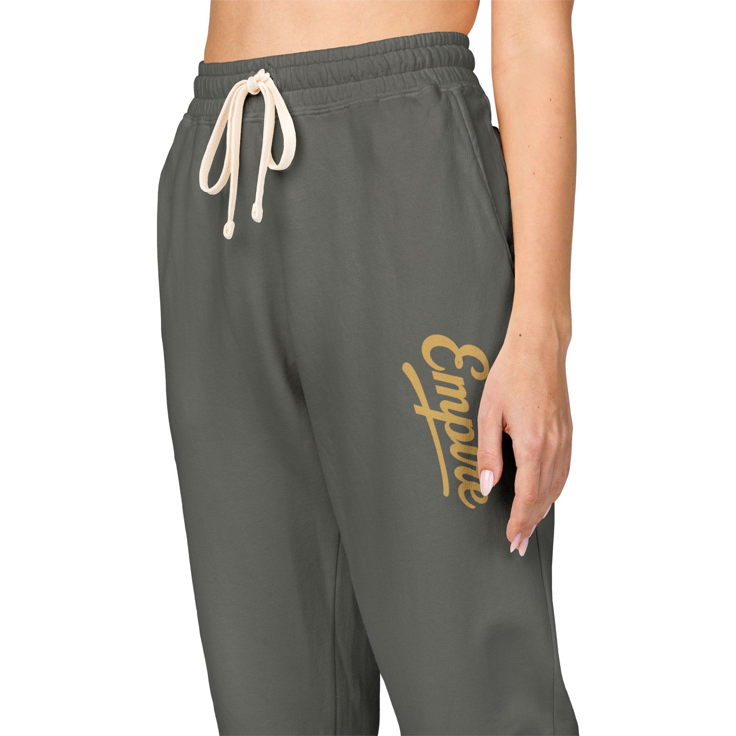 Cozy Fleece Sweatpants with Vintage Graphic