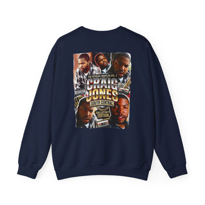 Craig Jones South Central Crewneck Sweatshirt — Retro Hip Hop Graphic Pullover