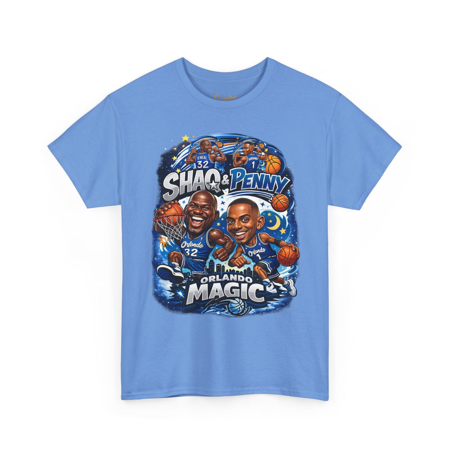 Orlando Magic Basketball Tee — Shaq & Penny Retro Cartoon Design