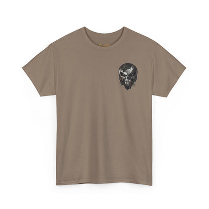 Punisher Graphic Tee — Skull Logo Front & The Punisher Portrait Back