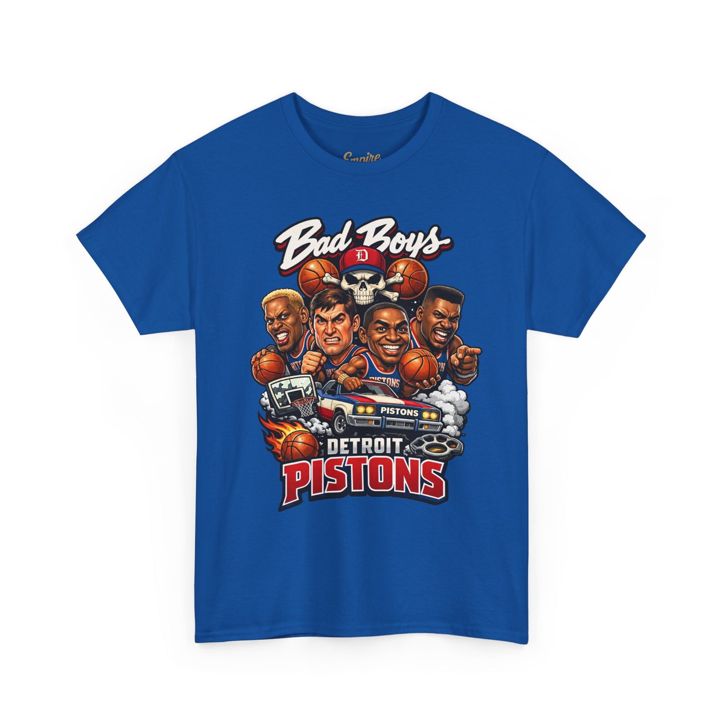 Detroit Pistons "Bad Boys" T-Shirt — Vintage Basketball Team Tee