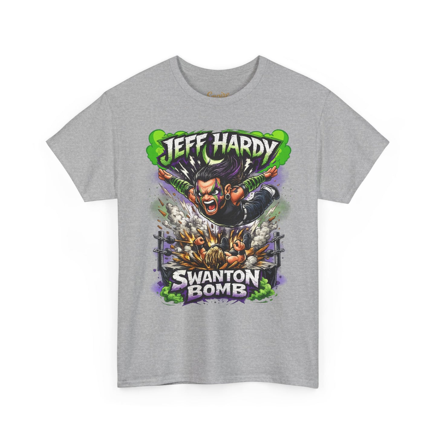 "Swanton Bomb" Graphic Tee — Pro Wrestler Vintage-Style Wrestling Shirt