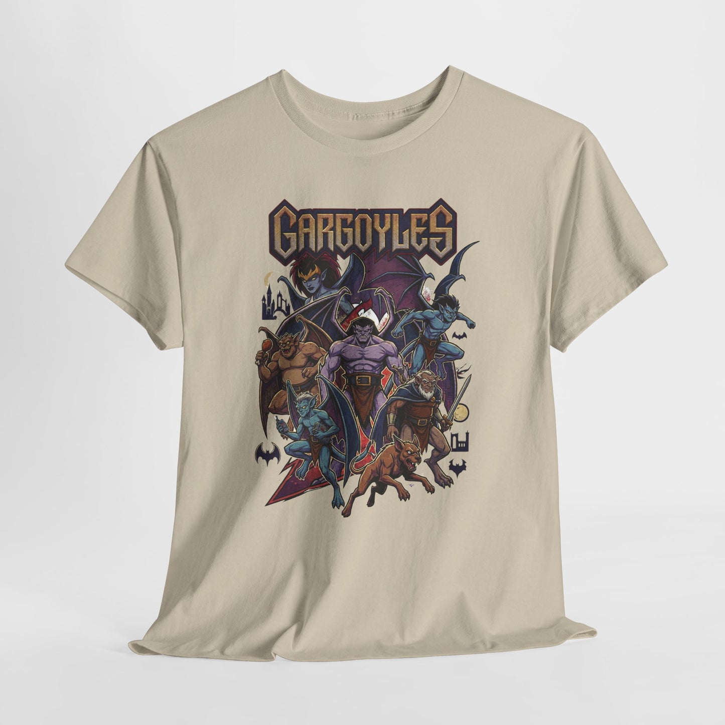 Gargoyles Graphic Tee — Retro Animated Monsters Shirt