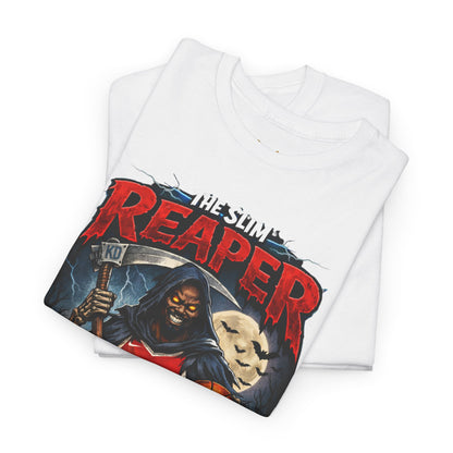 Grim Reaper Basketball Tee — "The Slim Reaper" Graphic T-Shirt