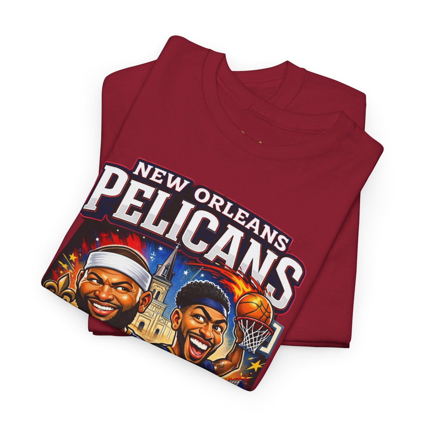 New Orleans Pelicans Basketball T‑Shirt — Boogie Cousins & Anthony Davis Graphic Tee