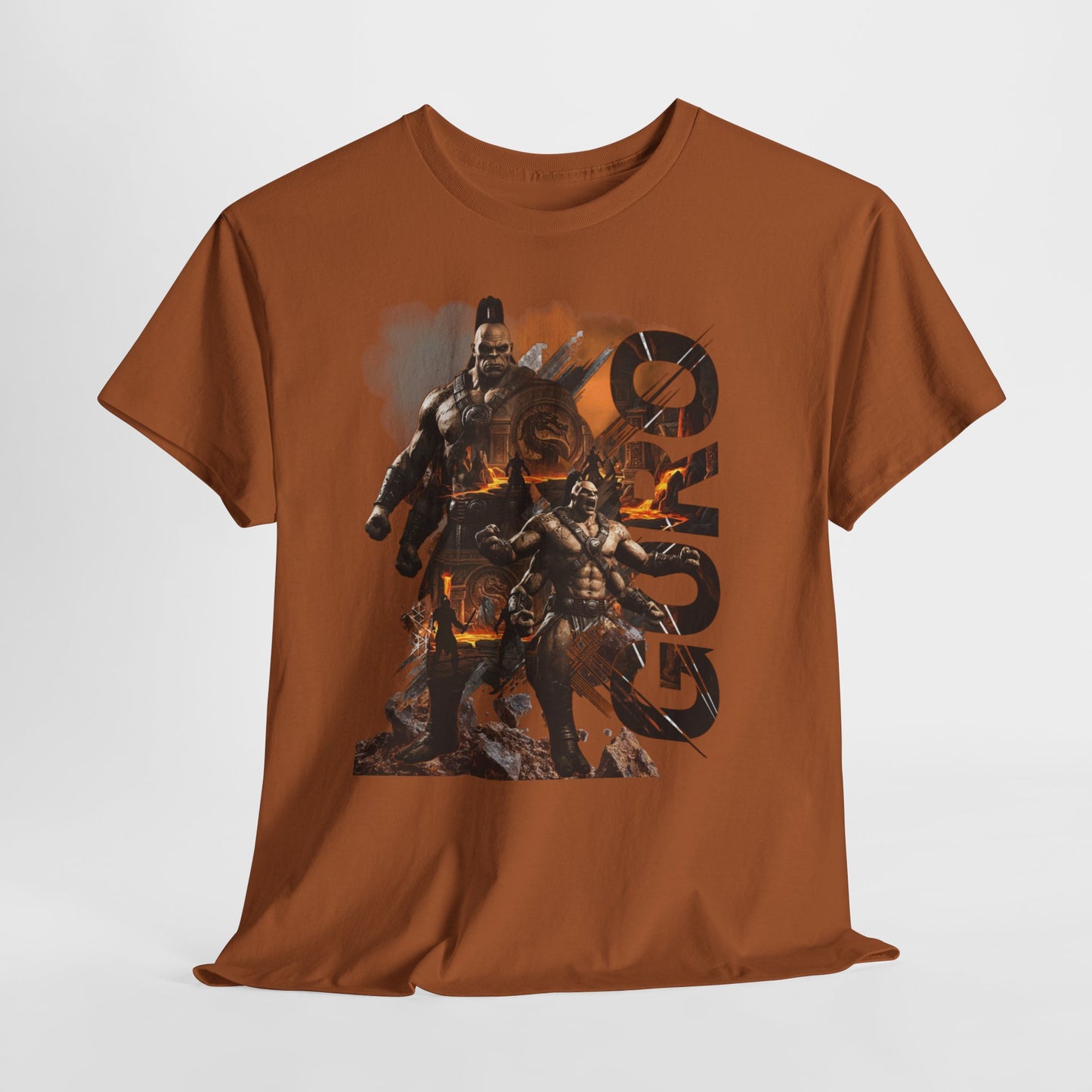 Goro Warrior Graphic Tee — Fantasy Samurai & Skull Design