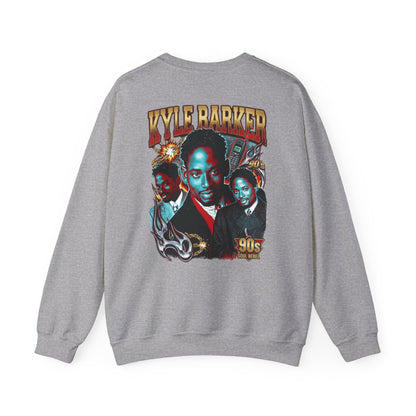 Crewneck Sweatshirt — 'Kyle Barker 90s' Vintage TV Sitcom Tribute Graphic