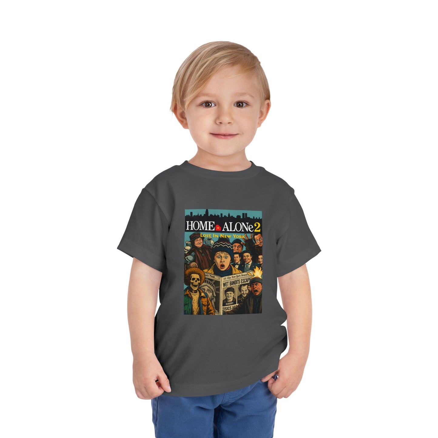 Home Alone 2 Toddler Tee - Fun Kid's Shirt for Movie Fans, Birthday Gift, Playtime, Family Movie Night, Holiday Apparel