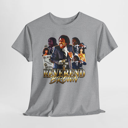 Reverend Brown Vintage Coming To America Collage T-Shirt