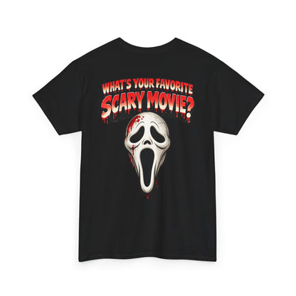 Scary Guy "Let's Get Stabby" Halloween Tee — Scream Mask Horror Movie T-Shirt