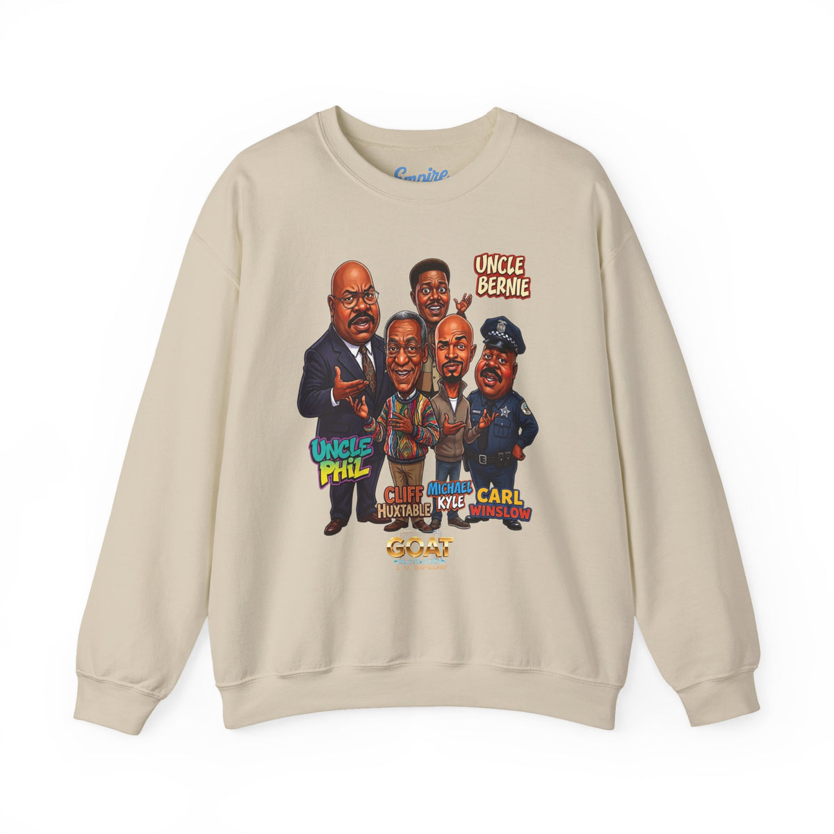 Cartoon Vintage GOAT TV Dad Crewneck Sweatshirt