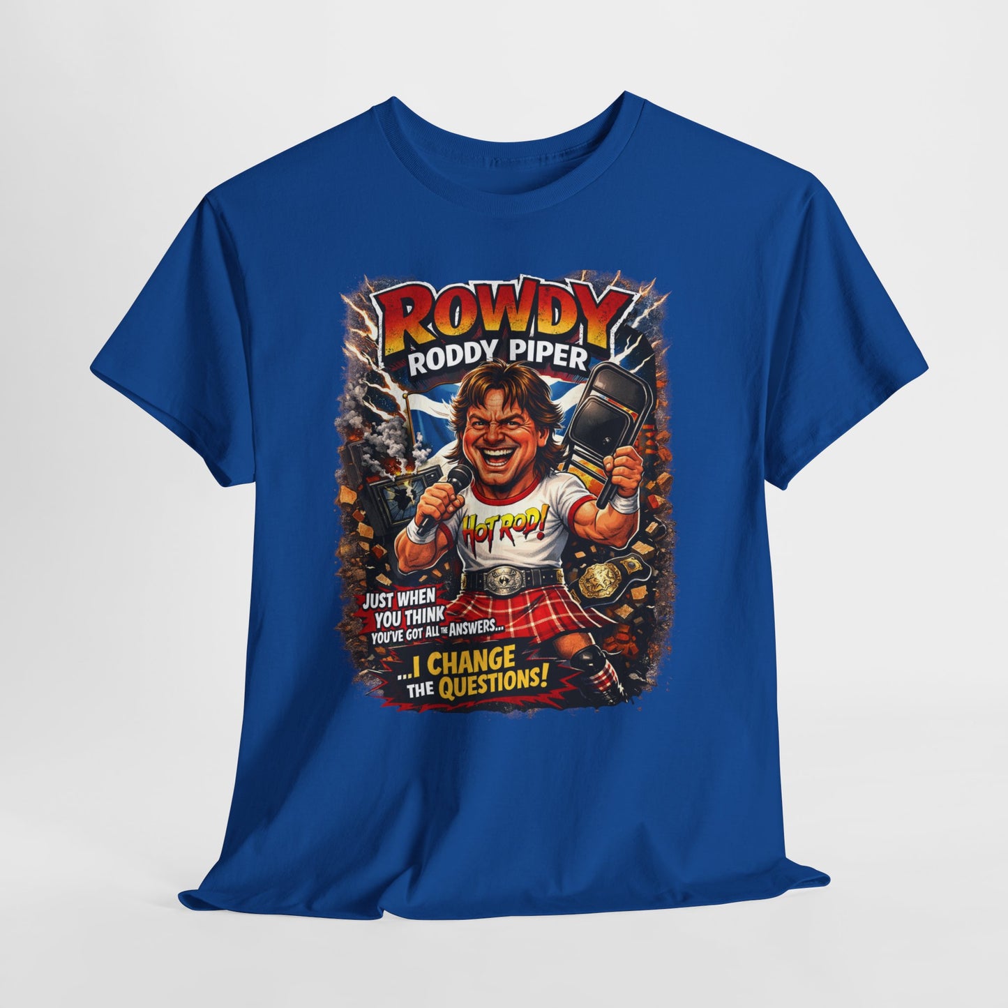 Rowdy Roddy Piper T-Shirt — Retro Wrestling Graphic Tee