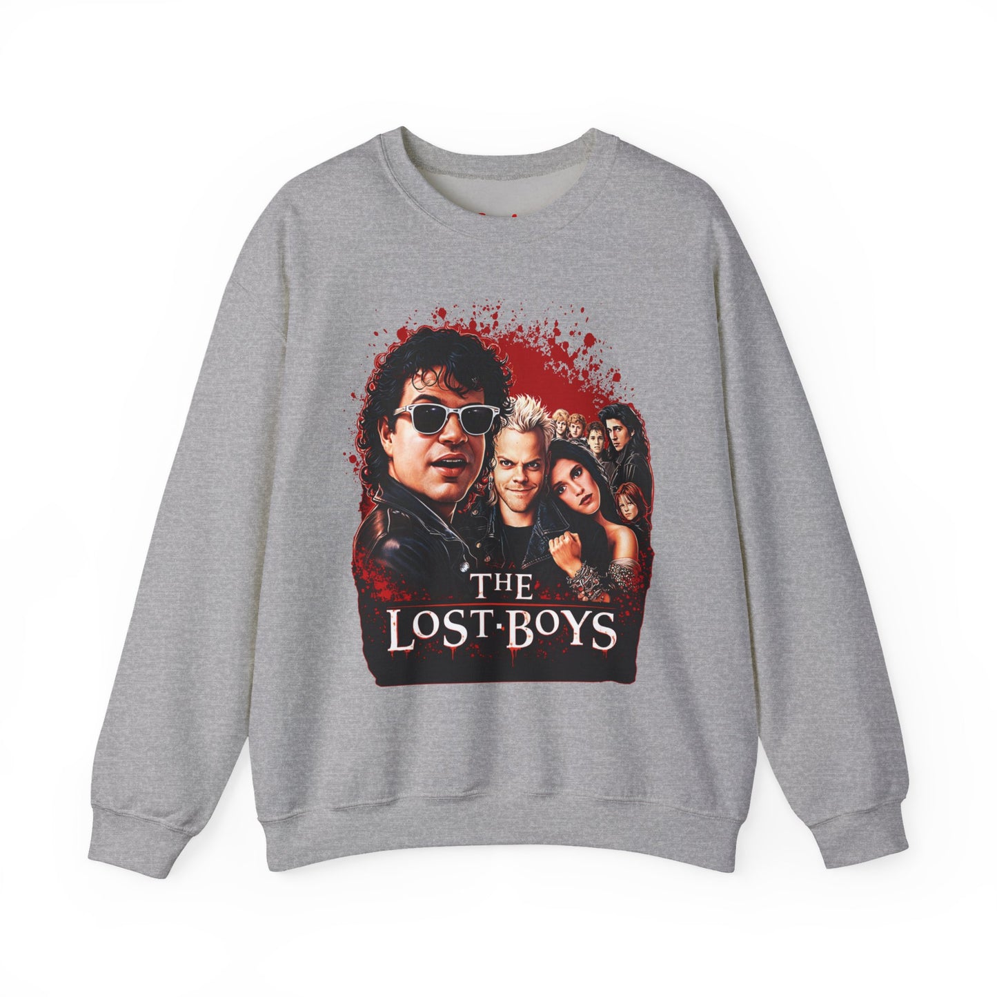 Lost Boys Crewneck Sweatshirt — Vintage Horror Movie Graphic (Welcome to Santa Carla)