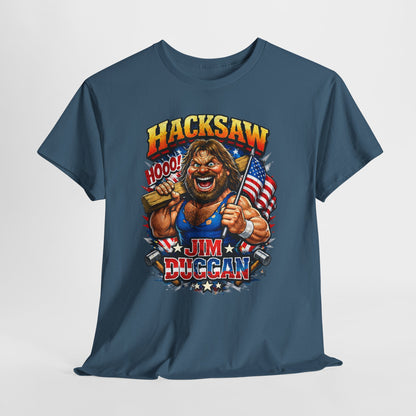 Jim Duggan “Hacksaw” Graphic Tee – Retro Wrestling Fan Shirt