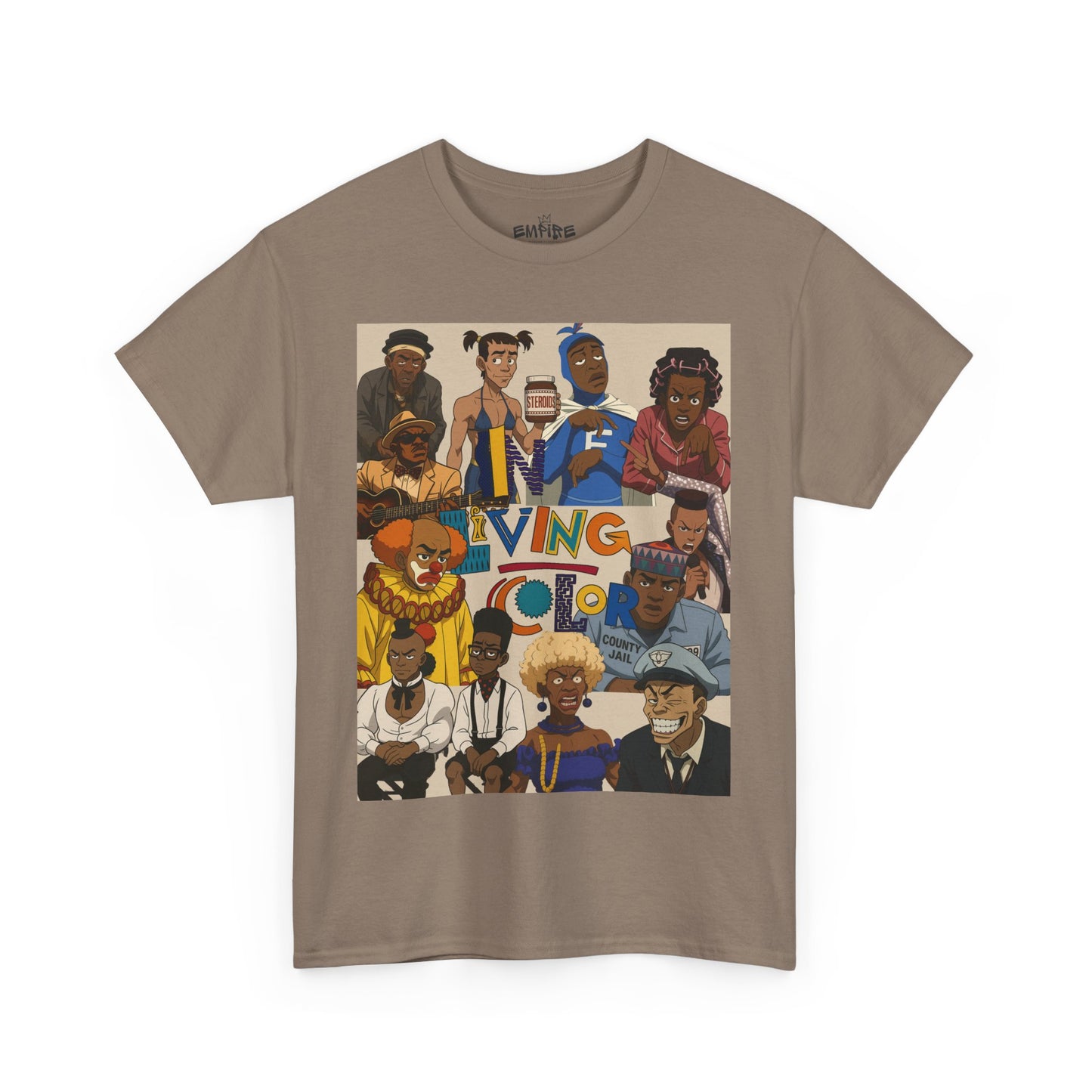 "In Living Color" Vibrant Graphic Tee for Retro 90s