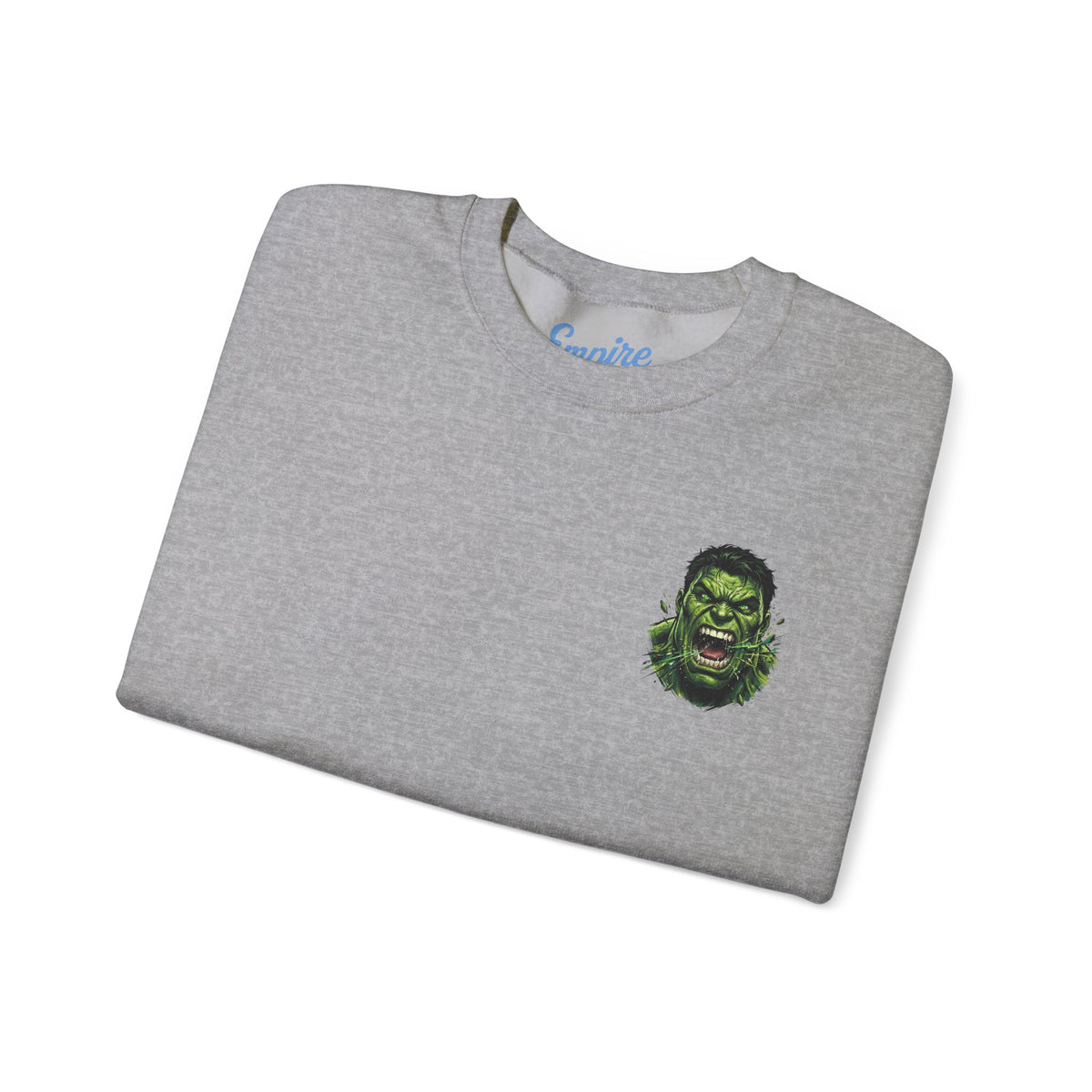 Hulk Graphic Crewneck Sweatshirt — Bruce Banner Movie Poster Design