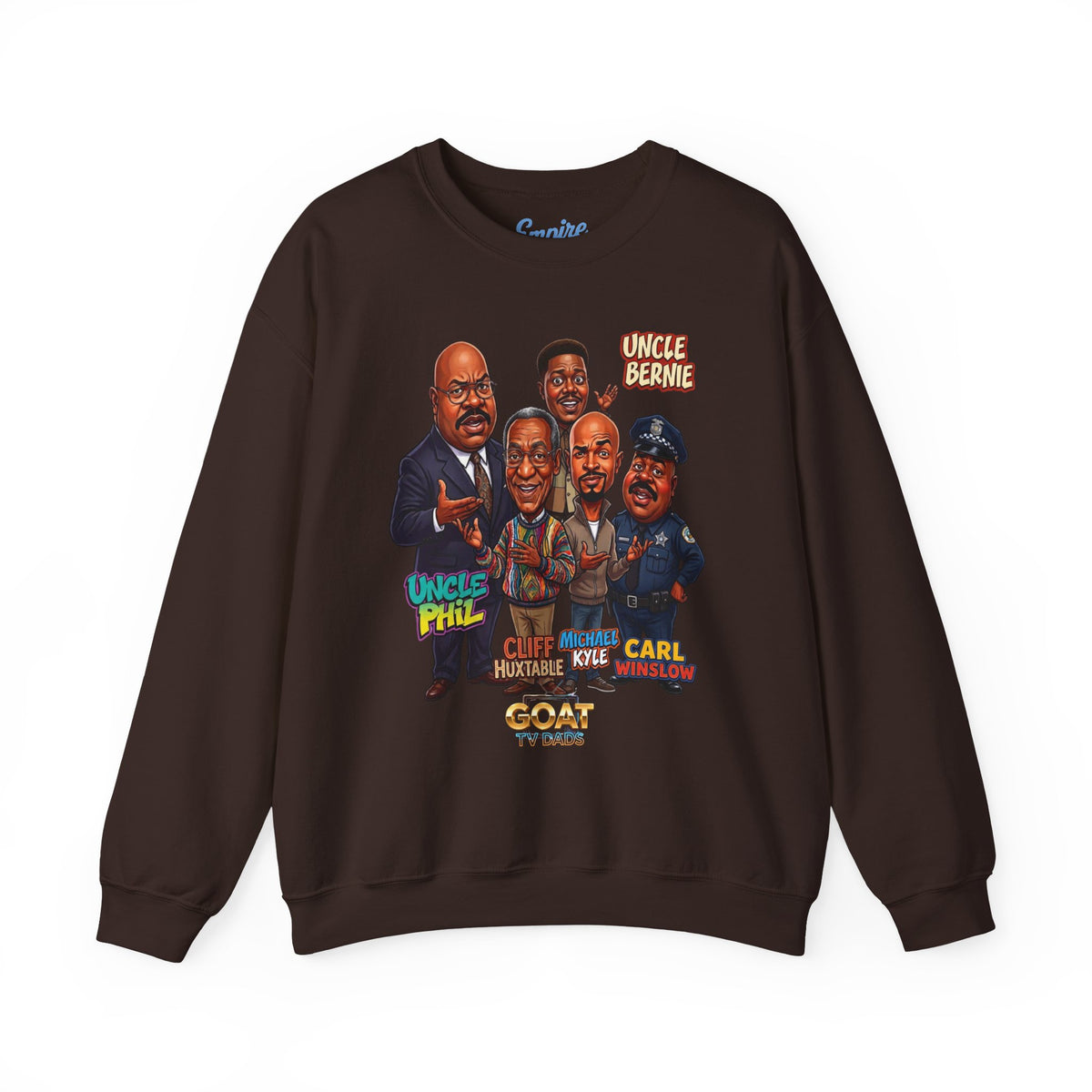 Cartoon Vintage GOAT TV Dad Crewneck Sweatshirt