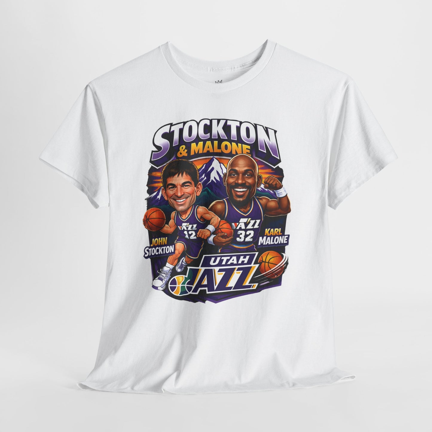 Utah Jazz Basketball Tribute Tee, Unisex Cotton Shirt, NBA Fan Gift, Sports Apparel, Retro Graphic T-Shirt