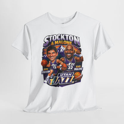 Utah Jazz Basketball Tribute Tee, Unisex Cotton Shirt, NBA Fan Gift, Sports Apparel, Retro Graphic T-Shirt