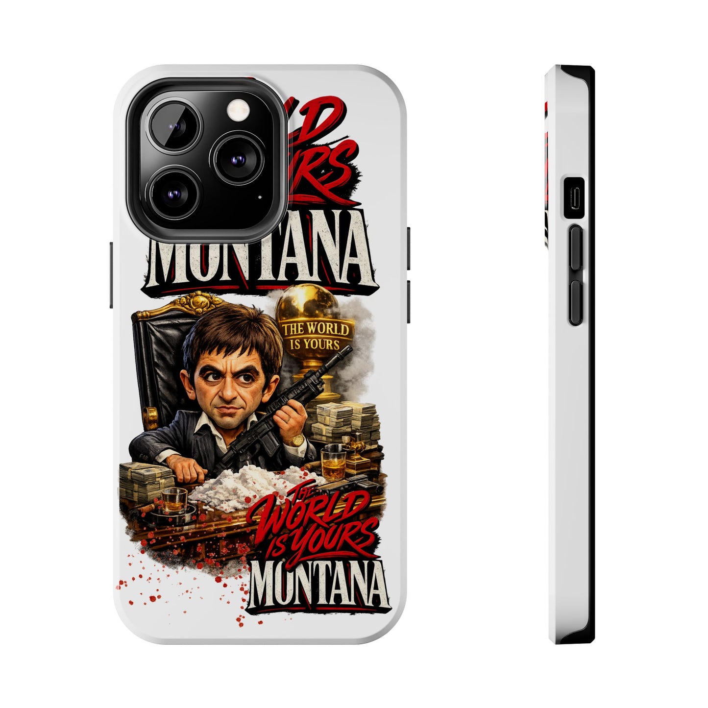 Tony Montana "The World Is Yours" Vintage Caricature Tough Phone Case