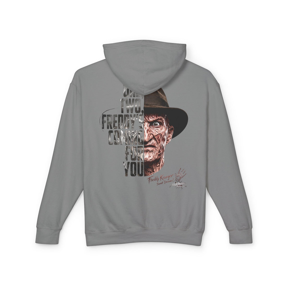 Freddy Krueger Hoodie — 'One, Two, Freddy’s Coming for You' Horror Pullover