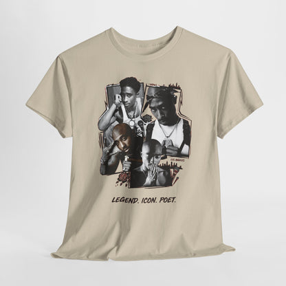"Legend. Icon. Poet." Collage T-Shirt