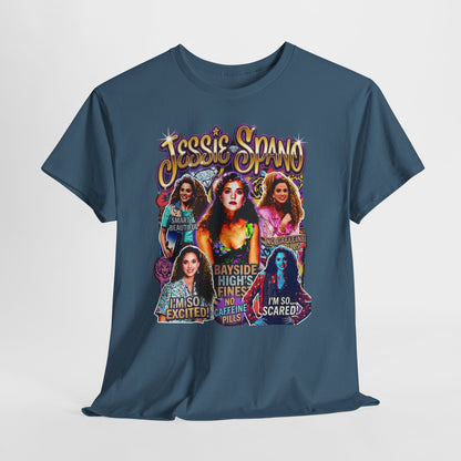 Retro Collage Graphic Tee — Jessie Spano Vintage TV Quote Shirt
