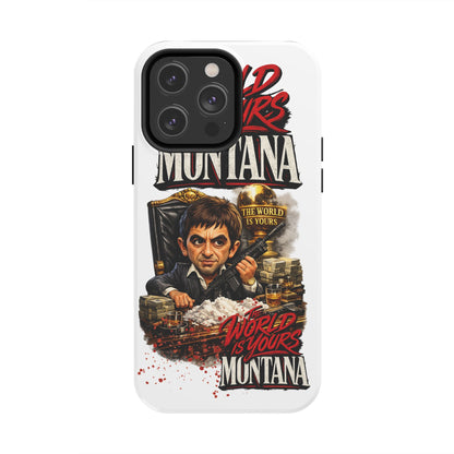Tony Montana "The World Is Yours" Vintage Caricature Tough Phone Case