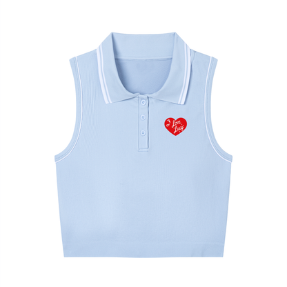 I Love Lucy Women's Polo Yoga Tank Top