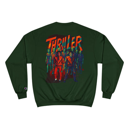 MJ Thriller Graphic Sweatshirt — Retro Zombie Dance Crew Back Print
