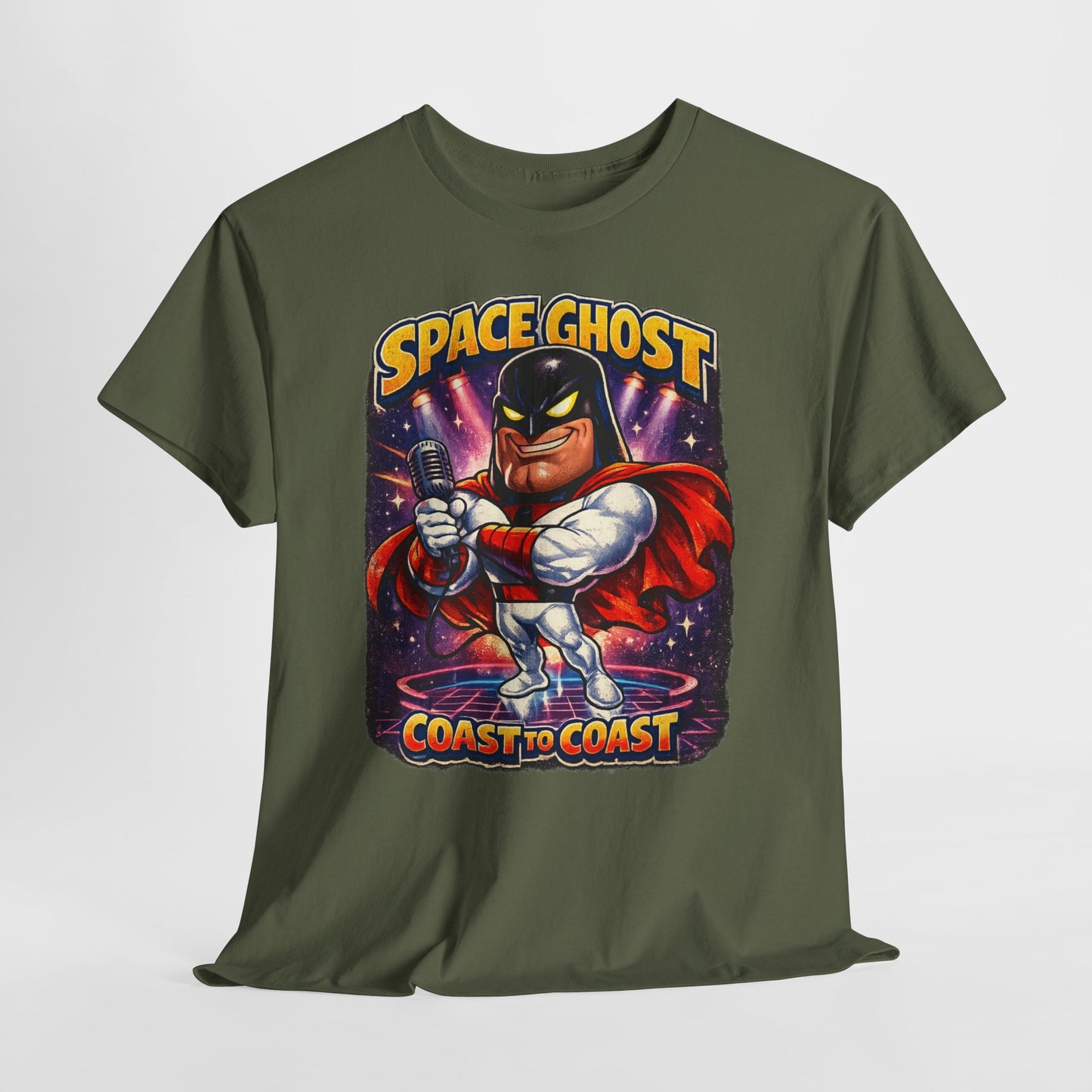 Space Ghost Graphic Tee — "Space Ghost Coast to Coast" Retro Cartoon T-Shirt