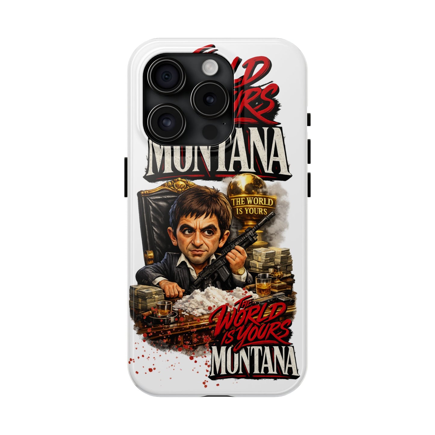 Tony Montana "The World Is Yours" Vintage Caricature Tough Phone Case