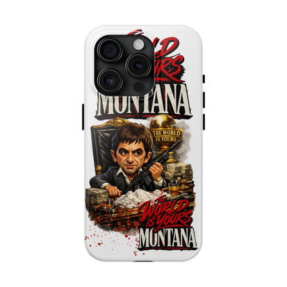 Tony Montana "The World Is Yours" Vintage Caricature Tough Phone Case