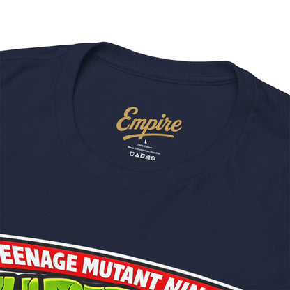 Teenage Mutant Ninja Turtles Graphic Tee — Retro TMNT Logo & Group Back Print