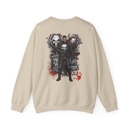 Punisher Graphic Crewneck Sweatshirt — Frank Castle Skull Design