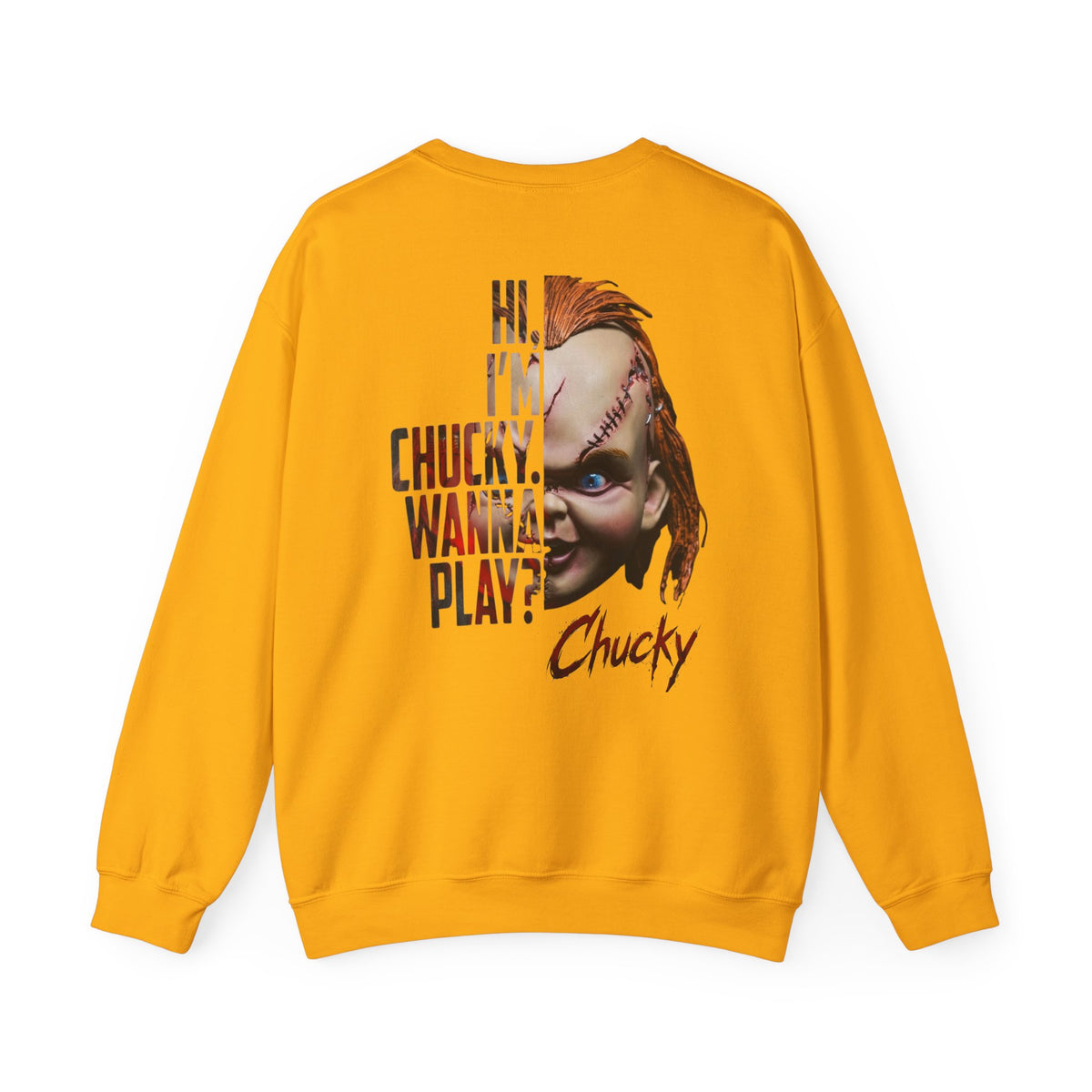 Chucky Horror Movie Graphic Crewneck Sweatshirt