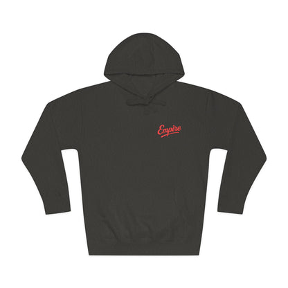 Empire Signature Embroidered Hoodie — Minimal Fleece with Red 'Empire' Logo