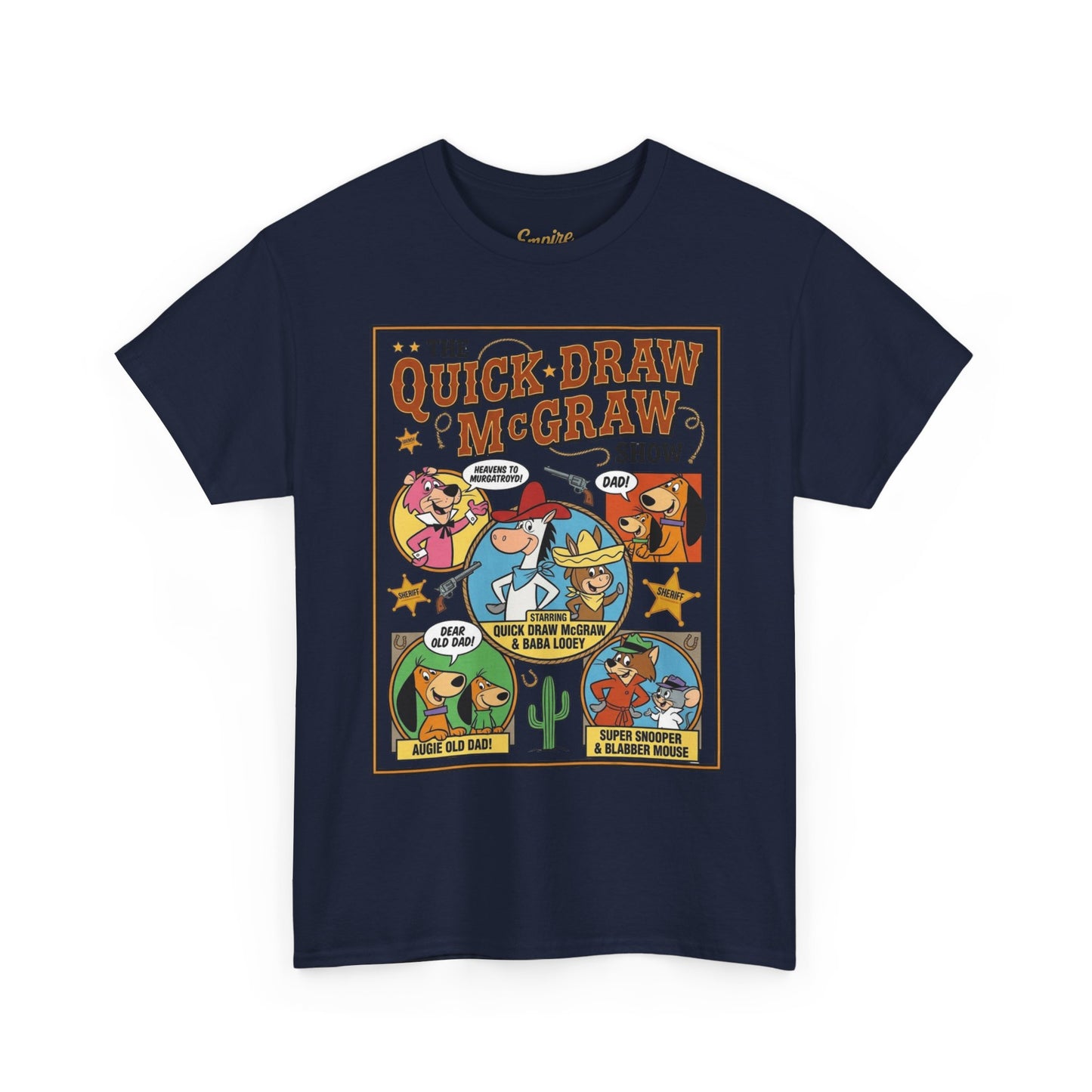 Quick Draw McGraw Retro Cartoon T‑Shirt