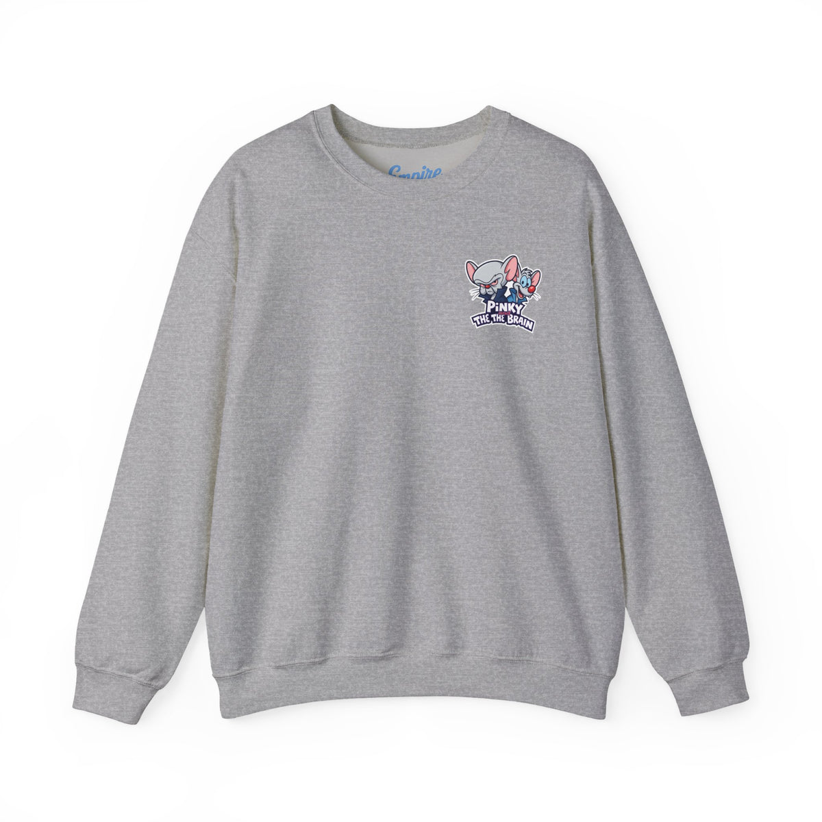 Pinky and the Brain Crewneck Sweatshirt - 'Time to Take Over the World' Graphic