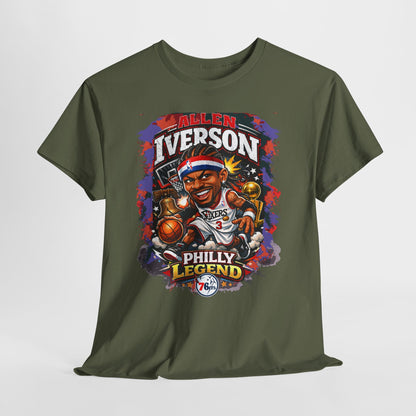 Philly Legend Basketball Tee — Iverson Retro Graphic Shirt