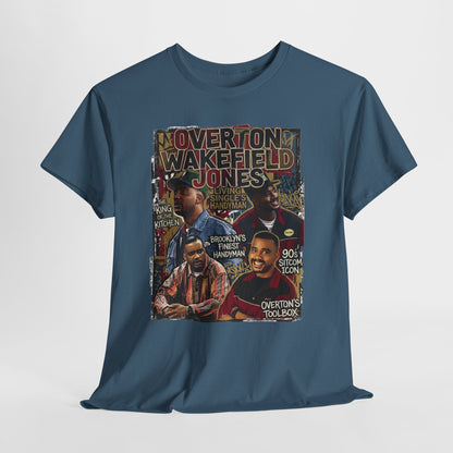 Vintage Living Single Collage T‑Shirt — Overton Wakefield Jones Graphic Tee