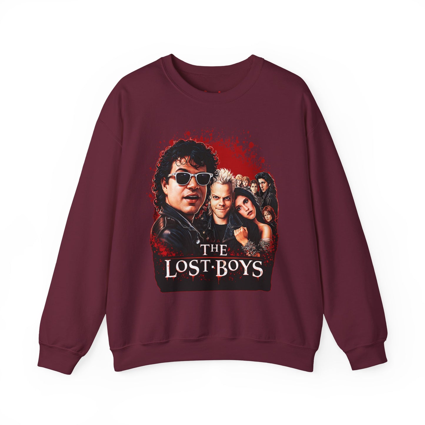 Lost Boys Crewneck Sweatshirt — Vintage Horror Movie Graphic (Welcome to Santa Carla)