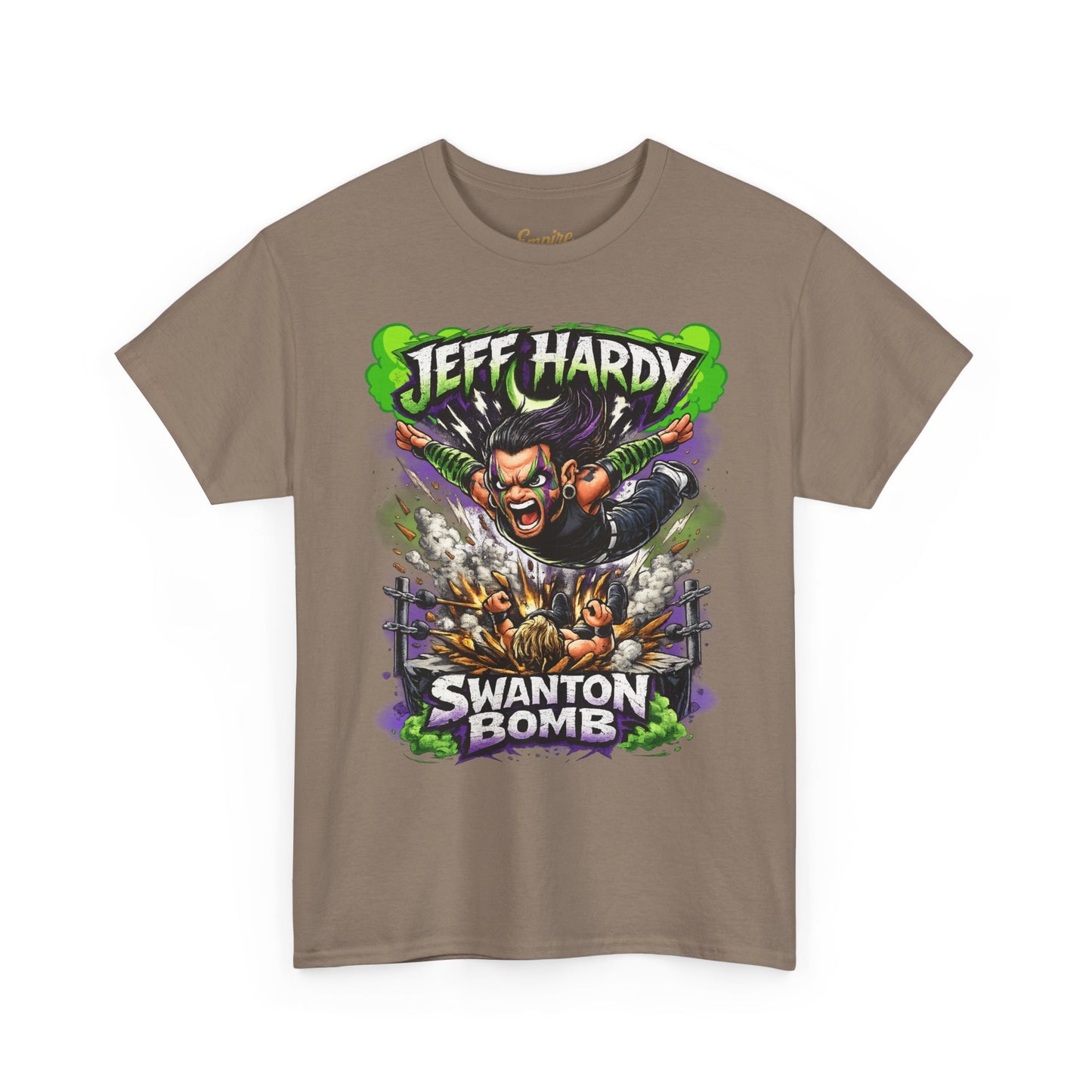 "Swanton Bomb" Graphic Tee — Pro Wrestler Vintage-Style Wrestling Shirt
