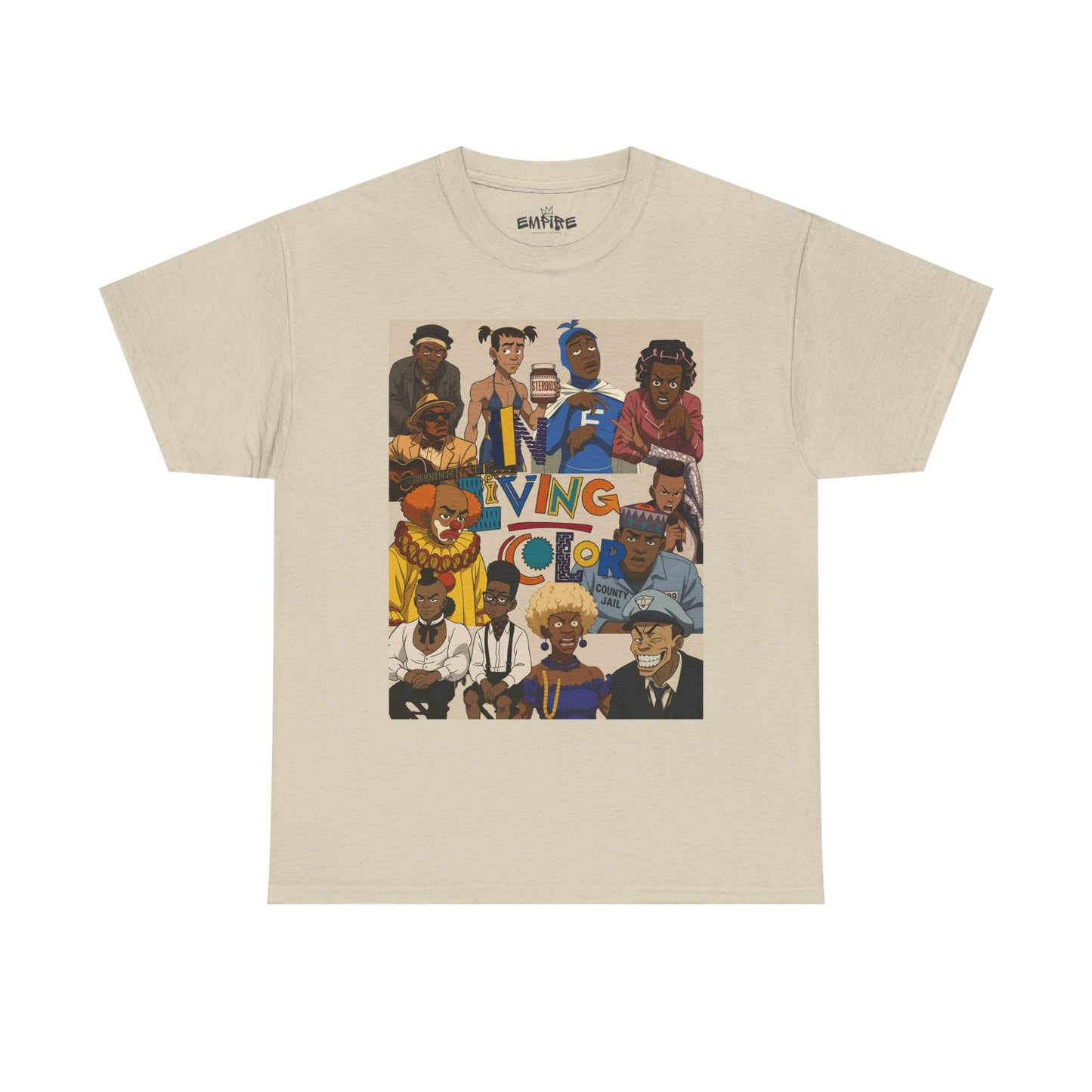 "In Living Color" Vibrant Graphic Tee for Retro 90s