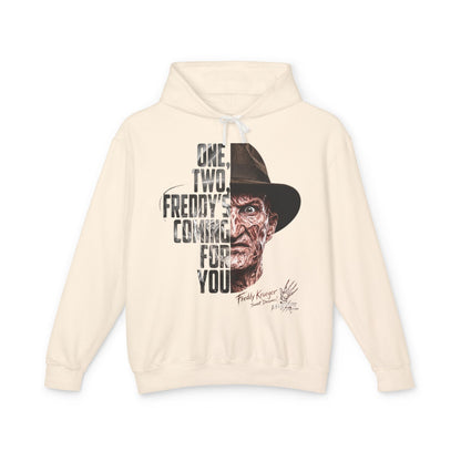 One, Two, Freddy’s Coming for You Horror Hoodie
